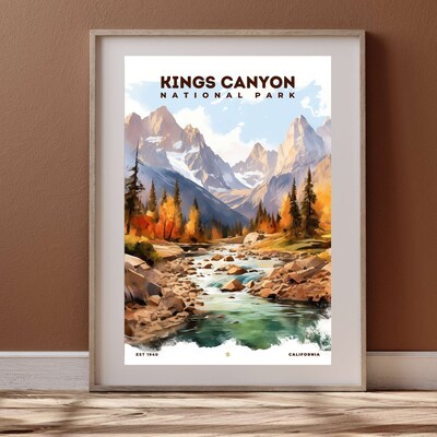 Kings Canyon National Park Poster, Travel Art, Office Poster, Home Decor | S8 - image4